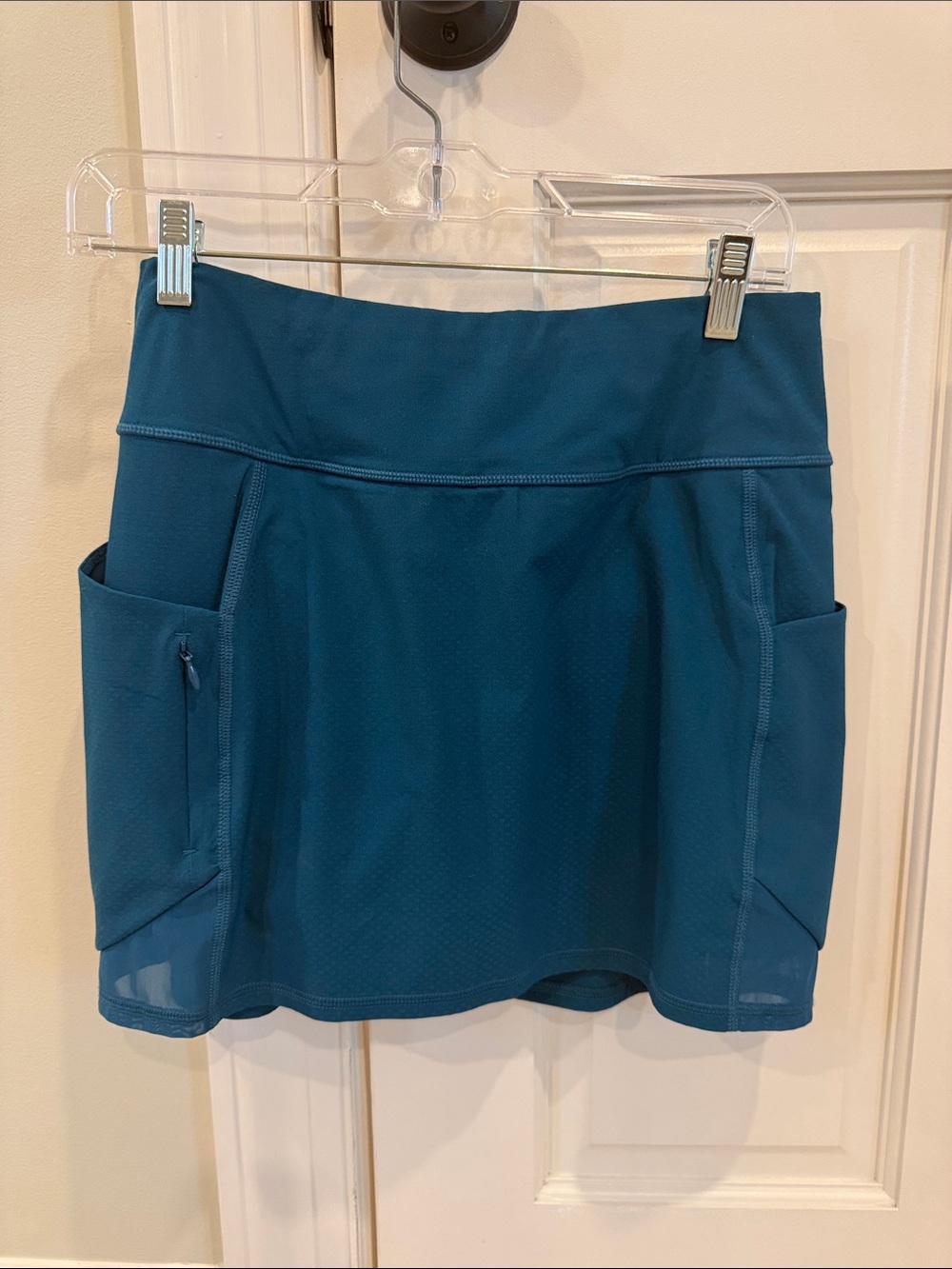 Athleta Teal Blue Active Skort with Side Pockets
